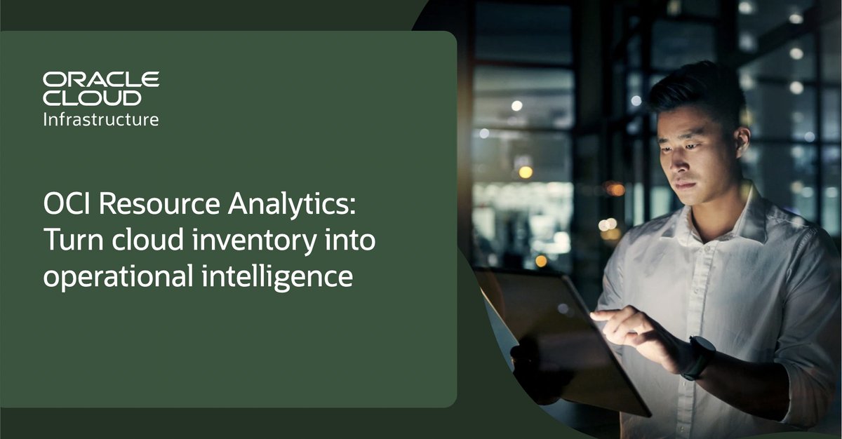 CWModernHCM's tweet photo. Map your cloud estate in near-real-time and uncover risk, waste, and dependencies with OCI Resource Analytics. https://t.co/PBQyss86xx https://t.co/ho6EmeriUv