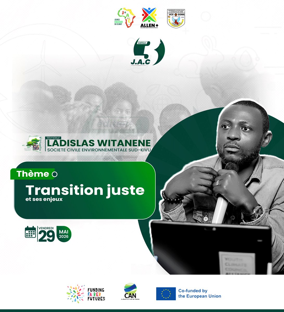 aid_learn47733's tweet photo. Young people committed to a just transition 

Today, JAC welcomed Ladislas WITANENE for a session on “Just Transition and Its Challenges”, strengthening youth engagement for a fair and sustainable future.

#JAC3 #EU #CANI #ALLEN+ #FFF #DearProgrammes
 #FundingFairerFutures https://t.co/A7ZAVoUF3j