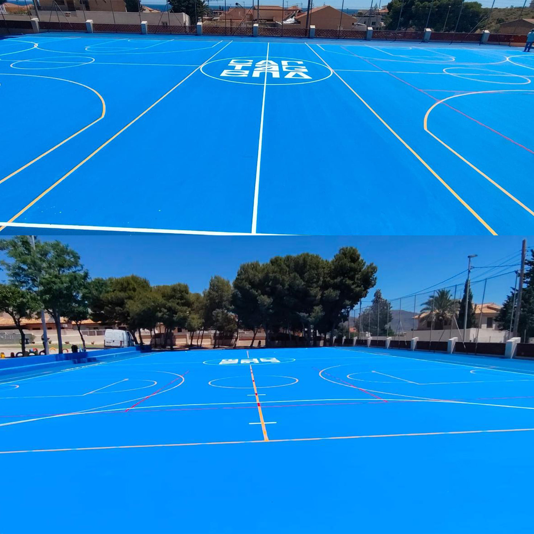 equidesa's tweet photo. 📍 Seguimos poniendo a punto pistas deportivas ⚽
En Equidesa continuamos trabajando en la renovación y mejora de espacios deportivos, aplicando sistemas de resina deportiva de alta calidad para garantizar superficies más resistentes, seguras y duraderas.
https://t.co/UtEA74TzVI https://t.co/dNkCxZHctK
