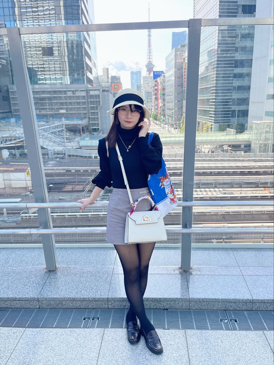 FancyHospitalカットワンピース+タイツセット サックス 黒タイツ派ですか？🖤 #黒タイツ