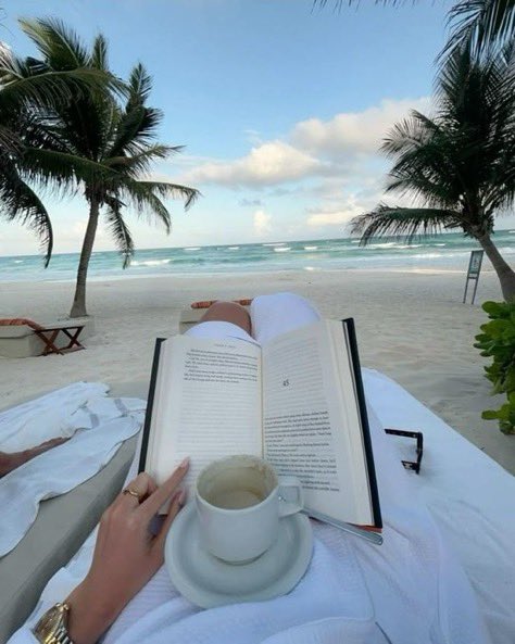 _missbanter's tweet photo. reading with a sea view https://t.co/6PCgiQNvxm