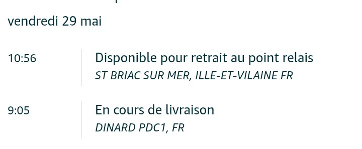 lde15's tweet photo. Merci @amazon @AmazonHelp  je crois que vous avez été déterminant dans la livraison.  J'ai beaucoup apprécié. https://t.co/YmtOj8561B