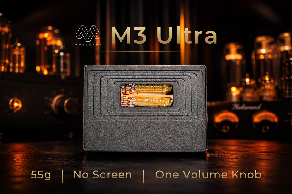 MUSE_HiFi_'s tweet photo. ๐ฏ๐ด๐ ๐ผ๐๐๐๐ is made only for listening, nothing else.๐ต
โ๏ธAt just 55g, truly pocket-sized. No screen, only one volume knob.โจ
๐ฌDo too many features distract you from the music?๐ค
#MUSE #M3Ultra #PureListening #PortableDAC #HiFiAudio #UltraPortable #Audiophile https://t.co/3uq5fJLUta
