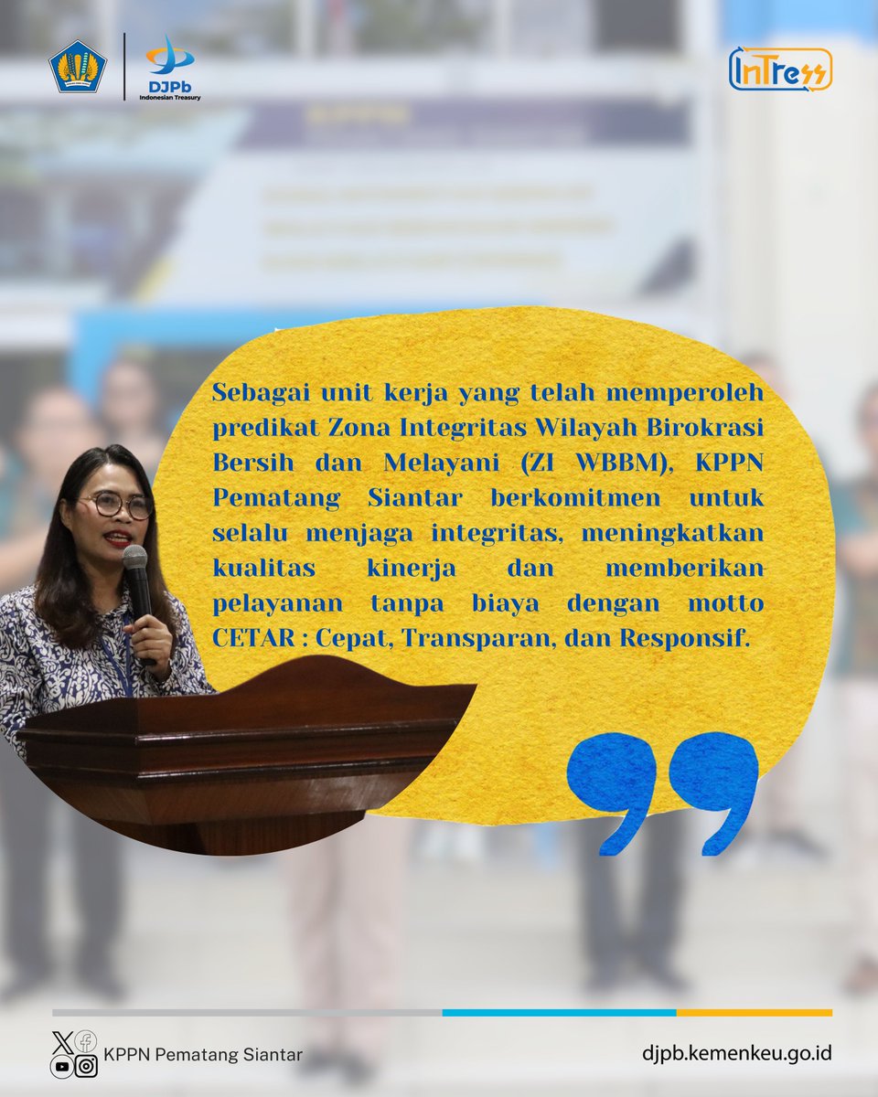 kppnpmsiantar's tweet photo. Halo Sobat #InTress,
KPPN Pematangsiantar melaksanakan kegiatan Marsitandaan Triwulan II 2026 sebagai sarana mempererat kebersamaan dan membangun relasi yang lebih baik antar pegawai. https://t.co/nhNY5mXoHe