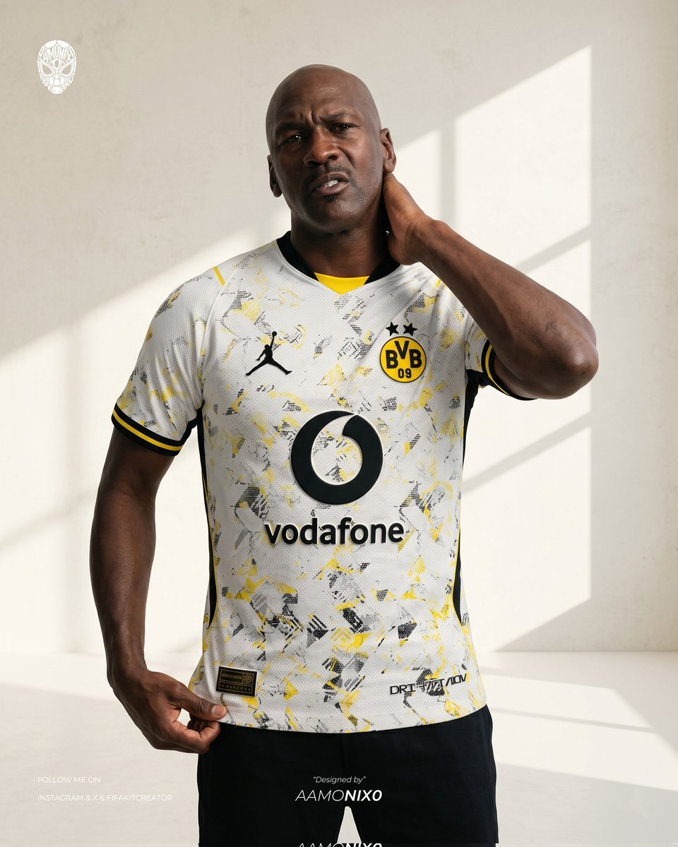 aamonix0's tweet photo. What If? Borussia Dortmund x Jordan Concept Away Kit

Designed by Aamonix0.
(Follow for more kit designs.)
.
.
.
🏷️#BorussiaDortmund #Dortmund #ConceptKit #Jordan #Nike #JerseyDesign @BlackYellow @Nike @nikefootball https://t.co/Jx4Izr7IiY
