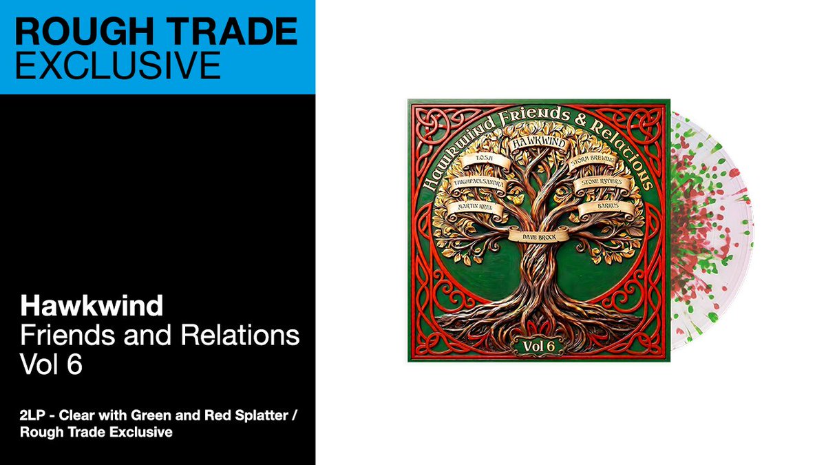RoughTrade's tweet photo. EXCLUSIVE 

Volume Six of Hawkwind's enduring cosmic legacy 'Friends and Relations'. 

Continuing this long-running series originally launched in the early '80s. Exploring the wider Hawkwind universe.

Pre-ordering at Rough Trade via @CherryRedGroup. 

https://t.co/M0hvhlWvRQ https://t.co/OL6LbiCBcW
