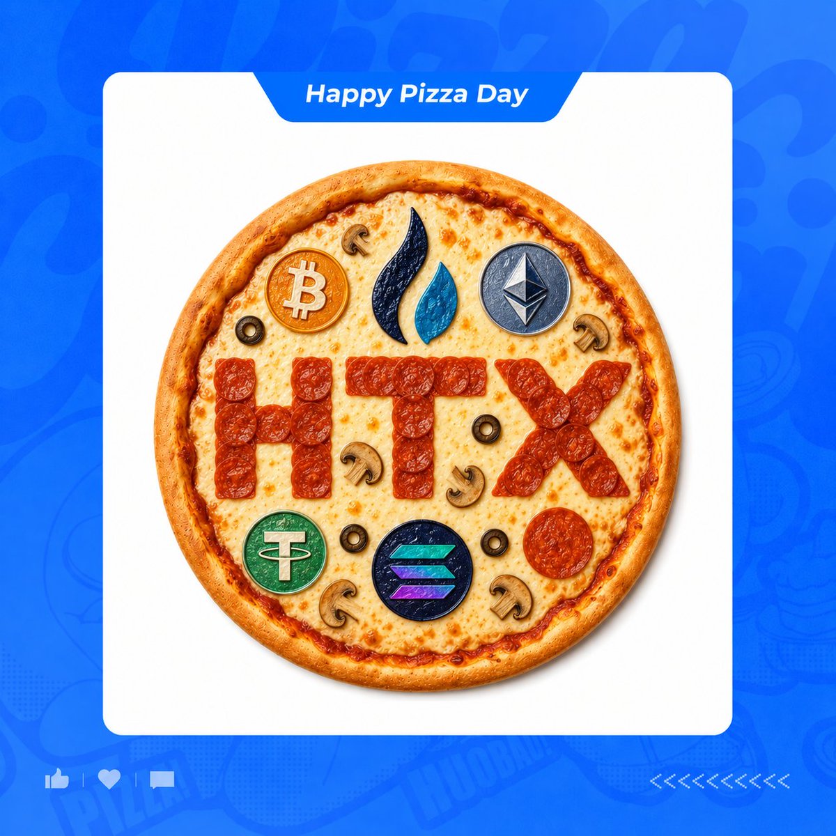 RoniAysh's tweet photo. @HTX_Global Happy Bitcoin Pizza Day 🍕 

#HTXPizzaDay

@Elserliez @B___R___001 @Aishaisholy1 https://t.co/tX9CnK30du