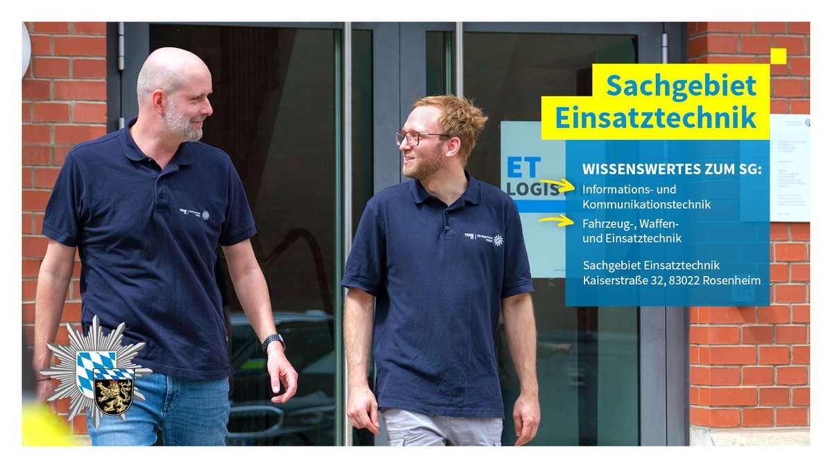 polizeiOBS's tweet photo. Ob IT, Funktechnik oder Einsatzmittel – das #SachgebietEinsatztechnik hält unsere Dienststellen technisch einsatzbereit.
Michael und Torsten stellen den Bereich #IuK vor. Gemeinsam mit dem Fachbereich #Polizeitechnik sorgt das Sachgebiet für funktionierende Technik. https://t.co/DShfVzxHCO