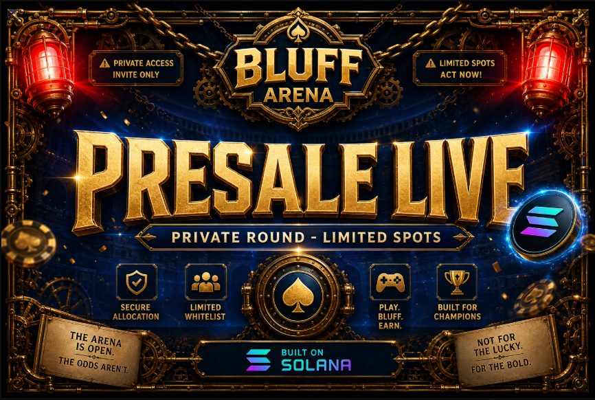 IndomessiHQ's tweet photo. 🚨 This is not a drill.
@BluffArena Private Presale is NOW LIVE and the early spots are NOT going to last long. 
If you've been watching this project, the time to move is RIGHT NOW. 
Everything you need to know. Stay with me 👇 https://t.co/WYIzXi8XuT