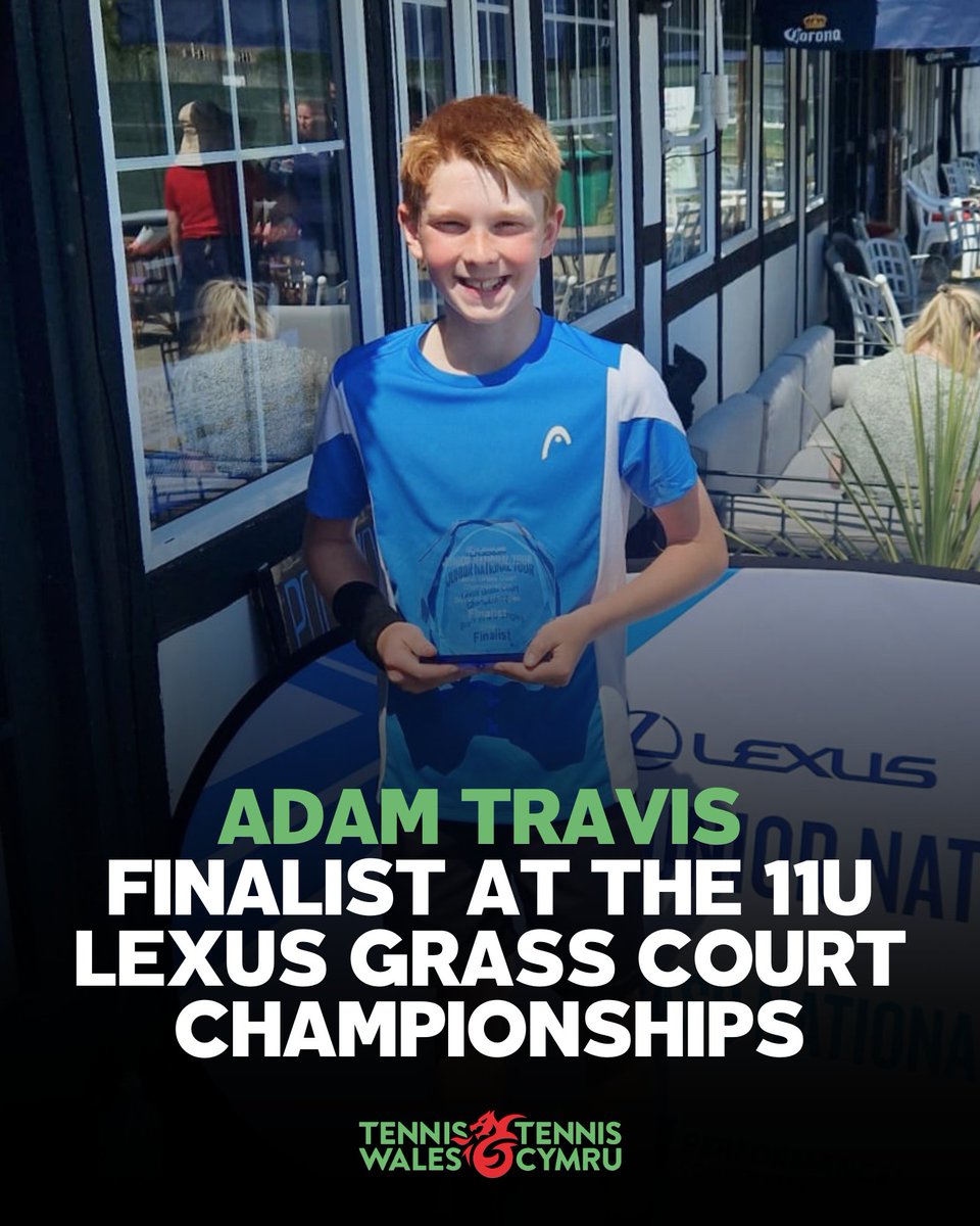 tenniswales's tweet photo. Adam Travis finalist at the 11U Lexus Grass Court Championships.

Adam Travis enjoyed a fantastic week at the Grade 1 tournament in Frinton-on-Sea. He played superbly against some of the best 11U players from across GB. https://t.co/U4ZEjZRk4H