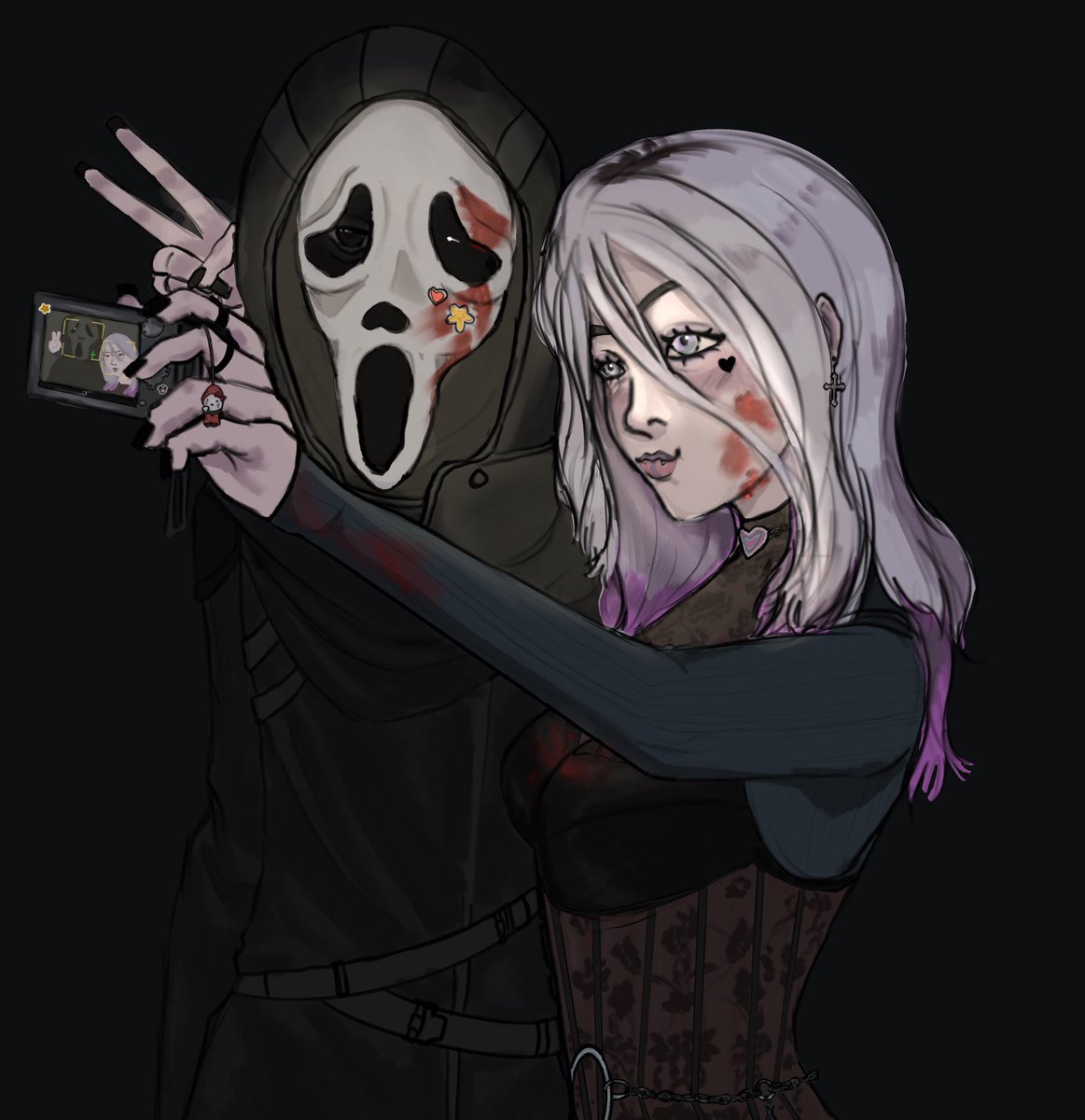 vaampyrz's tweet photo. I think danny regrets being friendly with the last survivor

#dbd #ghostface #sableward https://t.co/9Rtr9PU9w3