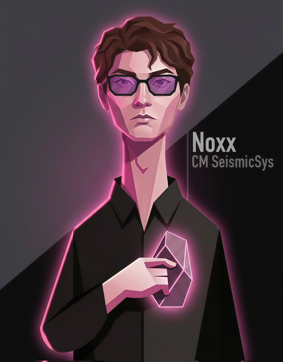 0xkhalll's tweet photo. Gmic fam!! @SeismicSys

I crafted this artwork for our CM, @NoxxW3.

Made this to show real support for managing our community and keeping the network strong.

Always aiming for true magnitude.

@lyronctk @xealistt @heathcliff_eth @nftzella @cigsafterr_ @darkknight10899 https://t.co/Hze1qvukZx