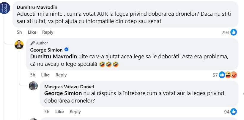 CostinAndriess's tweet photo. Veselia maximă pe pagina lui Simion.

Niciun cuvânt despre victimele de la Galați sau despre cine a făcut acele victime, Rusia.

Atacul e problema altora, victimele sunt problema altora, singura lui preocupare e să facă pârtie Rusiei în România și în blocurile noastre, votând împotriva apărării și împotriva înarmării. 

Trebuie să înțelegem ce fel de psihopați vor să conducă România.