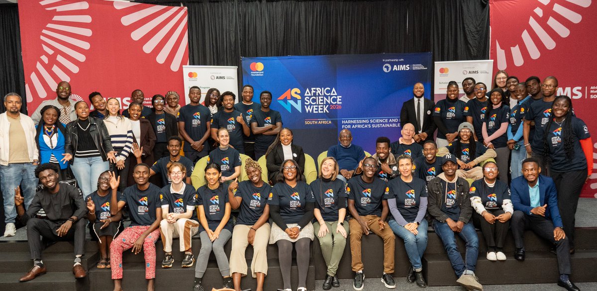 AIMSacza's tweet photo. 🌍 Africa Science Week 2026 | South Africa
On Monday, 25 May, students, researchers and scientists gathered at @AIMSacza  for discussions on science, society and inclusion.
#AfricaScienceWeek #ASW2026 #YoungAfricaWorks https://t.co/mSb9SF6fvx