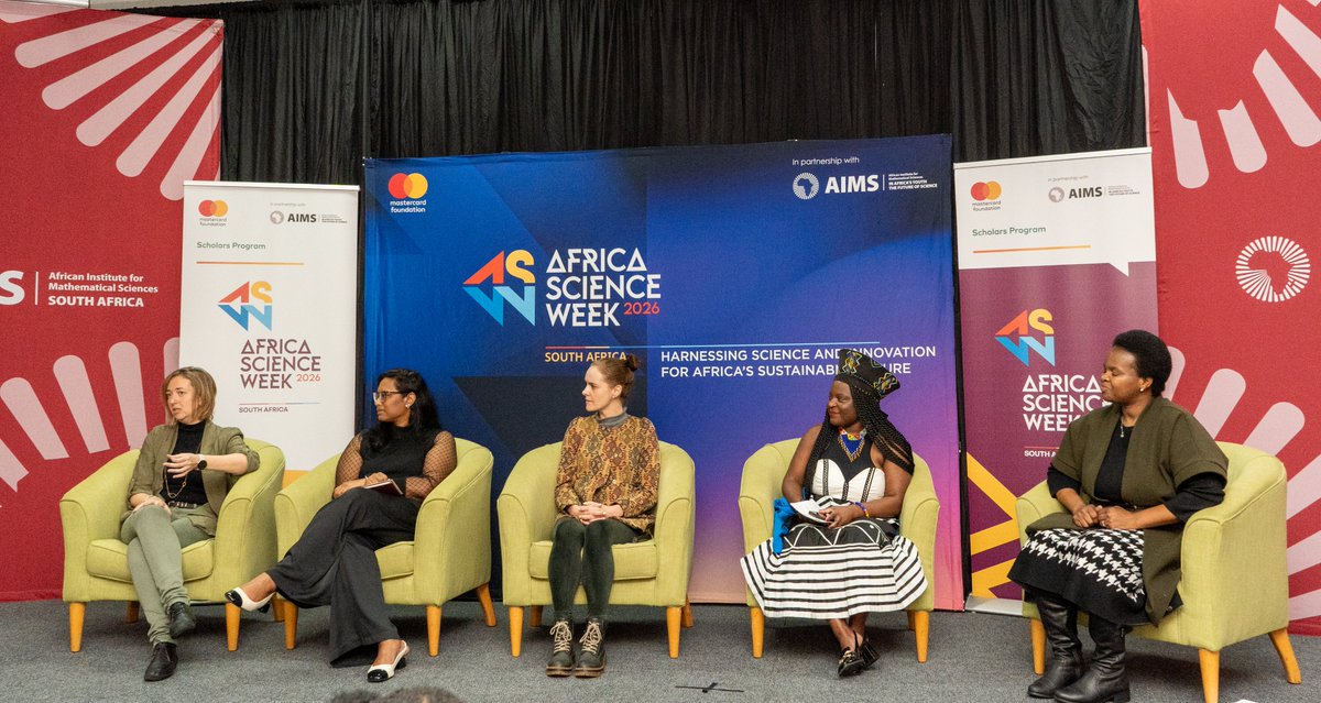 AIMSacza's tweet photo. 🌍 Africa Science Week 2026 | South Africa
On Monday, 25 May, students, researchers and scientists gathered at @AIMSacza  for discussions on science, society and inclusion.
#AfricaScienceWeek #ASW2026 #YoungAfricaWorks https://t.co/mSb9SF6fvx