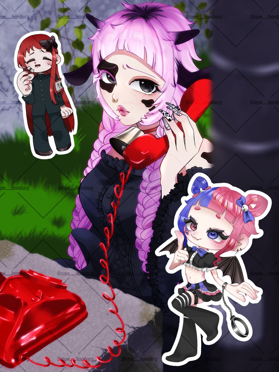 grape__illust's tweet photo. よろしければぜひ🙂‍↕️
一ヶ月に〜一件のご依頼を予定しております🍀

#イラスト依頼　#絵師募集　#有償依頼 https://t.co/OG58tMMWMz