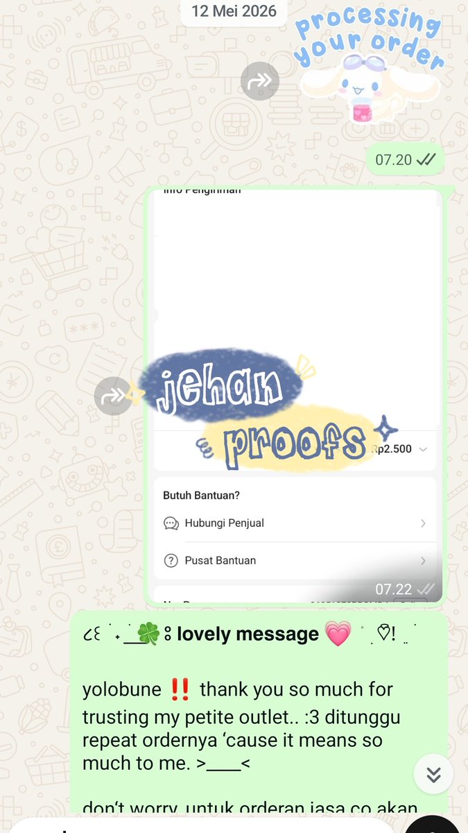 lecvyn's tweet photo. Proof (225-228) #jehanproof jasa co shopee vip https://t.co/vJuzlGkmNB