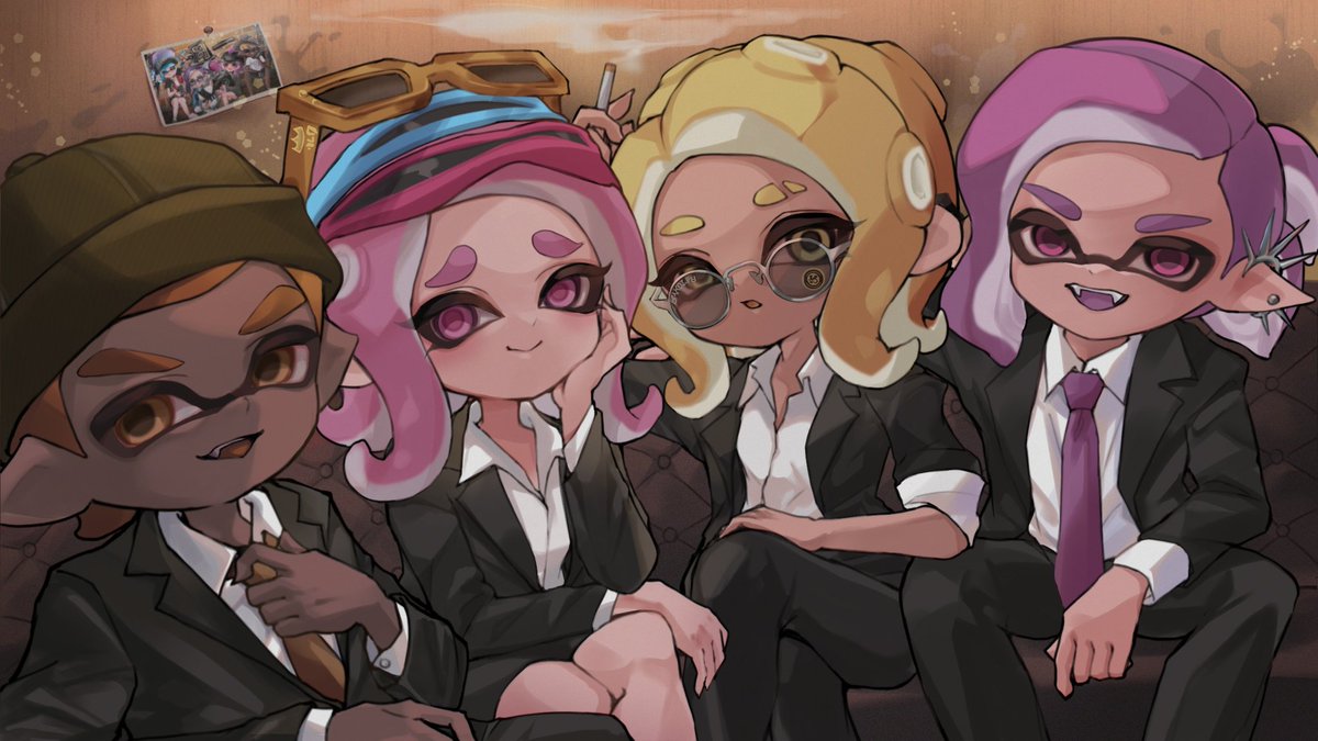 Happy_Taro_IIDX's tweet photo. 週一対抗戦専属絵師(？)りぃちゃんに成長した僕達を描いてもらいました！
前回(4年前…)以降メンバーも社会人化し、一気に大人っぽく！かっけー😍
後ろに前の写真あるのがエモ過ぎ
何やかんや同じメンバーで週一対抗戦4年半も続いてるのすごいよね
未だに2時代の対抗戦見返すもん
引き続きみんなよろ！ https://t.co/YTwR5zl8ei