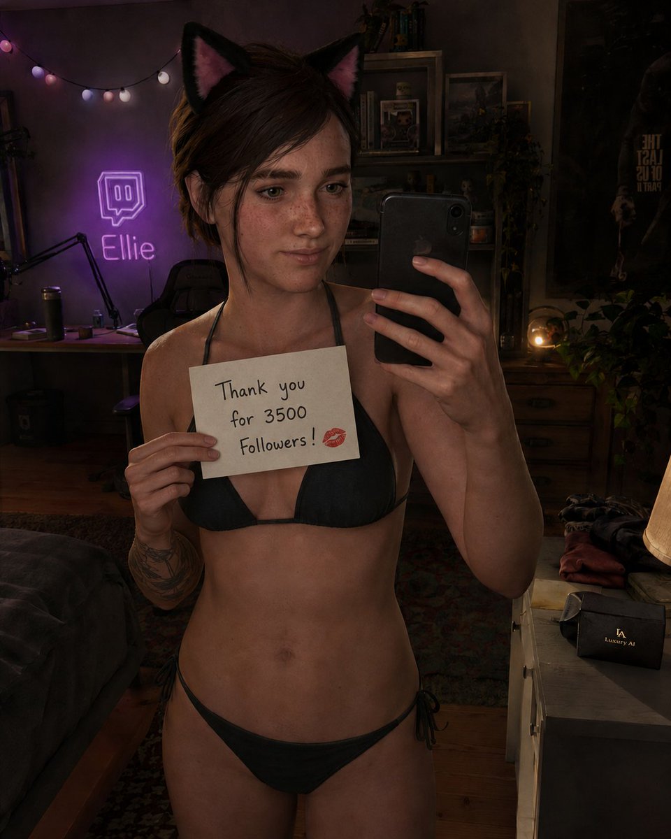 LuxBoutiqueAI's tweet photo. Thank you so much for the 3,500 followers 🩷

To celebrate, Ellie wants to give her thanks to you all in her own way😏

#fanart #Ellie #TLOU2 https://t.co/9Uy4QJYY1q