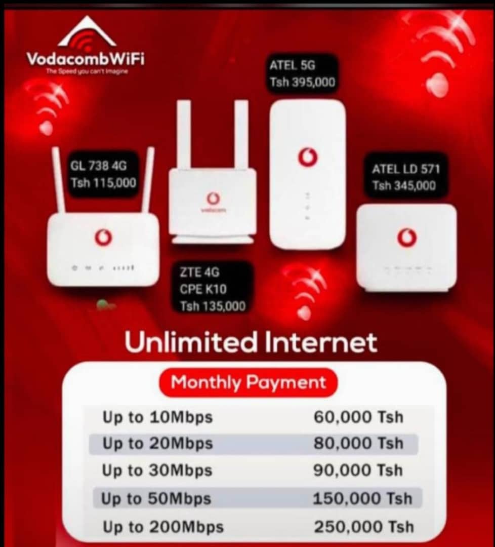 DonathaMsamba's tweet photo. PATA WIFI UNLIMITED BUNDLE KUANZIA 60K KASI YA MTANDAO ISIO NA KIKOMO 
KARIBU NIKUHUDUMIE BOSS 
POPOTE ULIPO HUDUMA INAKUFIKIA 
MAWASILIANO 0768466292 https://t.co/9HDuGkWII4
