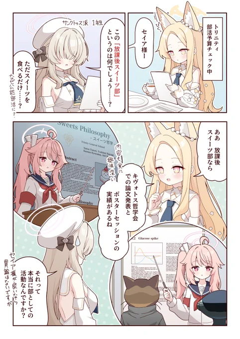 スイーツを食べるだけの放課後スイーツ部が公認部活になっている理由について考えてみた
#ブルアカ 