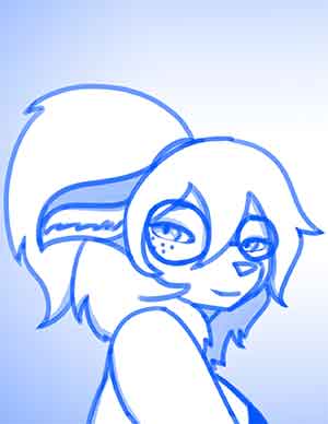 warskunk's tweet photo. Todays sketch. Its so warm now, but I guess its the weekend. https://t.co/pvHGfunzRm