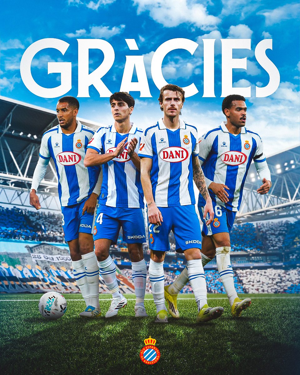 RCDEspanyol's tweet photo. ✍️ OFICIAL | Els jugadors cedits tornen als seus clubs d’origen després d’haver finalitzat les seves cessions a l’#RCDE.

Gràcies per la vostra professionalitat, implicació i sacrifici. Molta sort! 🤍💙