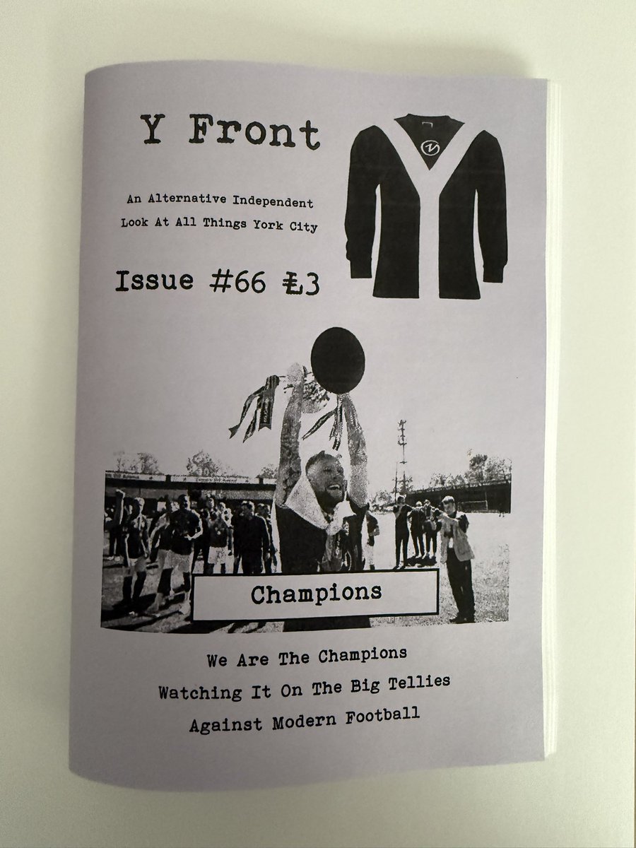 YfrontFanzine's tweet photo. Issue 66 is now officially the biggest selling issue of Y Front’s history

From the bottom of my heart thank you to everyone involved in the promotion special &amp; every other issue &amp; to everyone who has bought a copy and supported the written word at York City

Truly humbled #ycfc https://t.co/A2LtGjGYRS