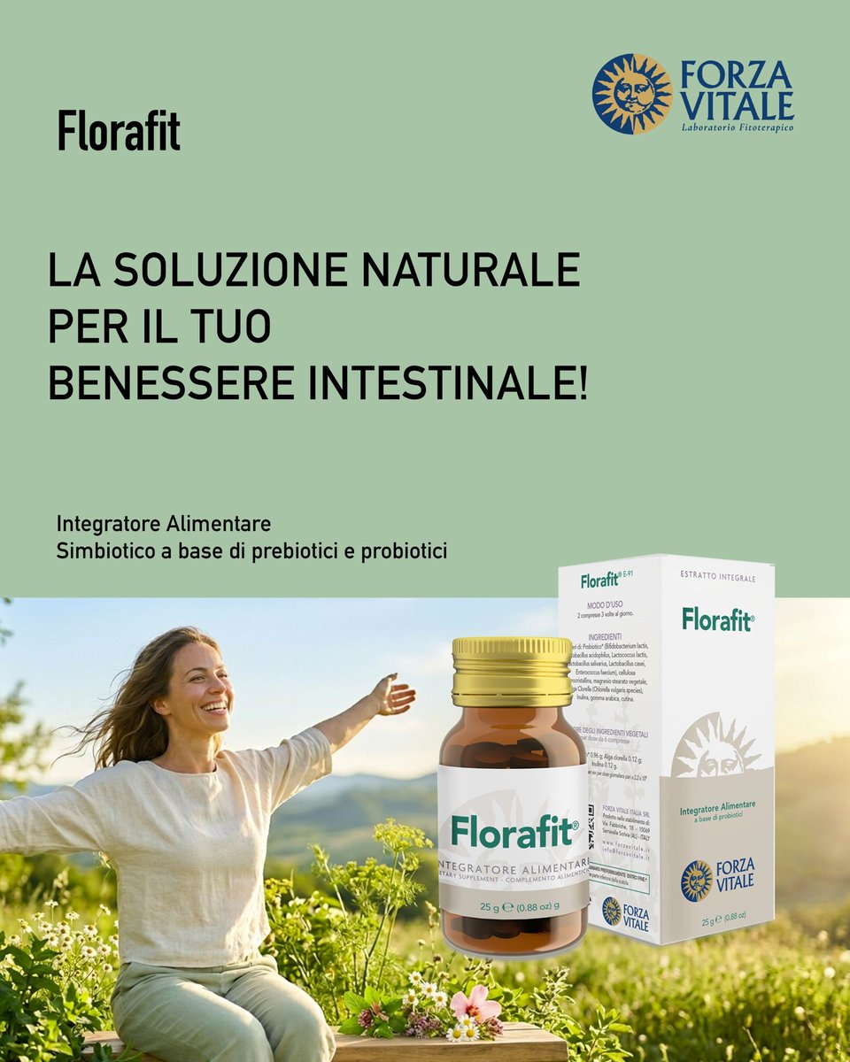 forvit_sas's tweet photo. https://t.co/8D1r6kcWvw
FLORAFIT a cosa serve?
Florafit è un integratore probiotico che aiuta a riequilibrare la flora intestinale, migliorare la digestione e sostenere il sistema immunitario. È utile in caso di gonfiore, stitichezza, diarrea o dopo l’uso di antibiotici. https://t.co/fJwtCvqTHU