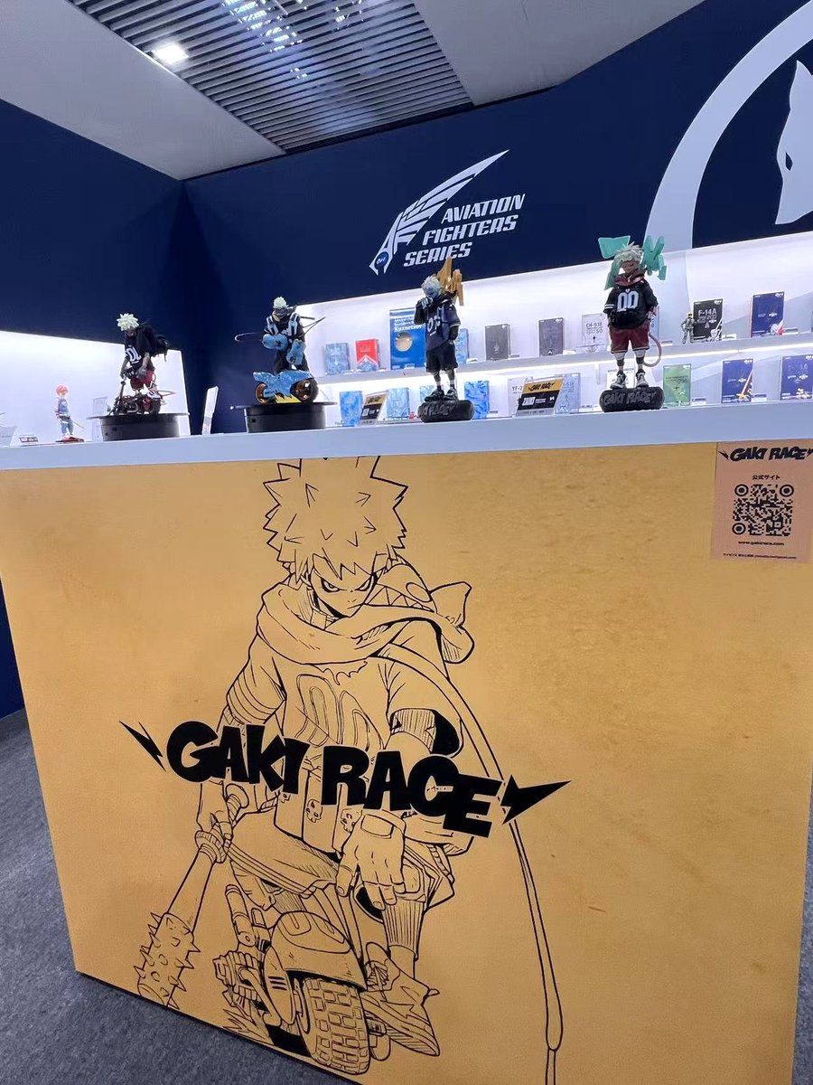 S14_JPcompany's tweet photo. 【#静岡ホビーショー2026 ハイレゾ忘備録】
#gakirace はオープニングテーマ「夢ヲ喰ラエ」の映像を
会場にて上映しておりました✨👏
展示物で一番の注目は最新作の「ZAIKI 1/8」「KOZA 1/8」!
こちらは、限定特別価格で絶賛予約受付中です🔥
https://t.co/vLCbiCWt8L
#jtstudio #フィギュア https://t.co/fSmysnkcXI