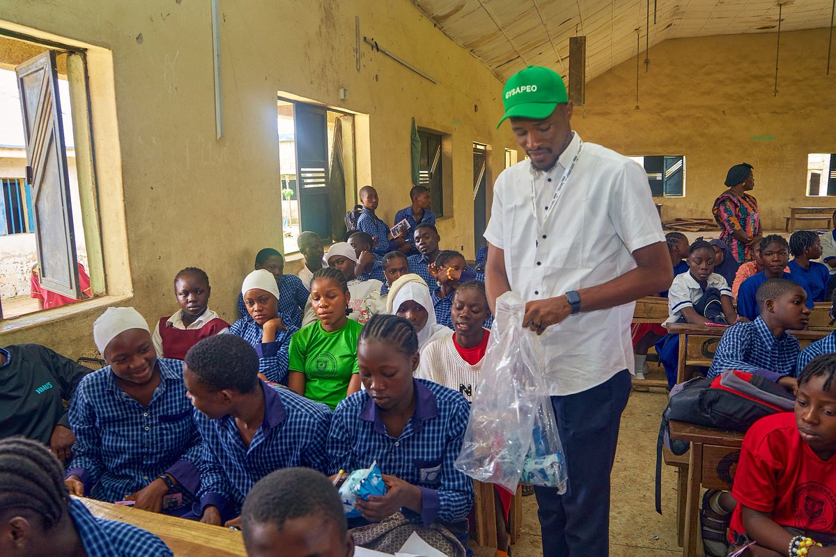 GYSAPEO's tweet photo. During our recent outreach at Government Secondary School, Mararaba, we engaged students in meaningful conversations about menstrual health, challenged misconceptions, and provided resources to support informed choices. https://t.co/N6ipUNyyt1