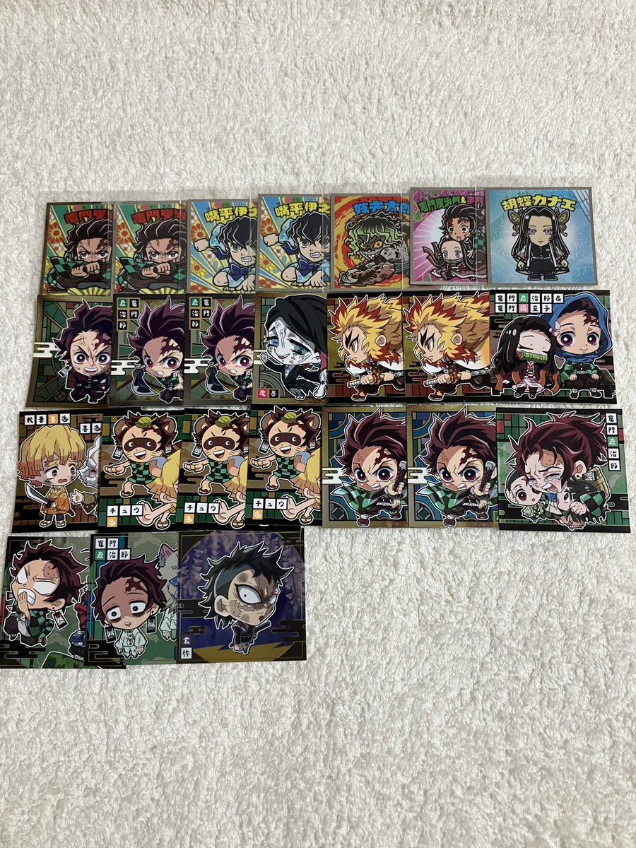 kkttee55's tweet photo. 鬼滅の刃　ウエハース　ビックリマンシール　ディフォルメしーる　　シール烈伝　交換

譲　画像（2枚目にふぉるめ開封済み）

求　固定ポスト　買取

郵送のみ📮 https://t.co/VFVVMWtwr1