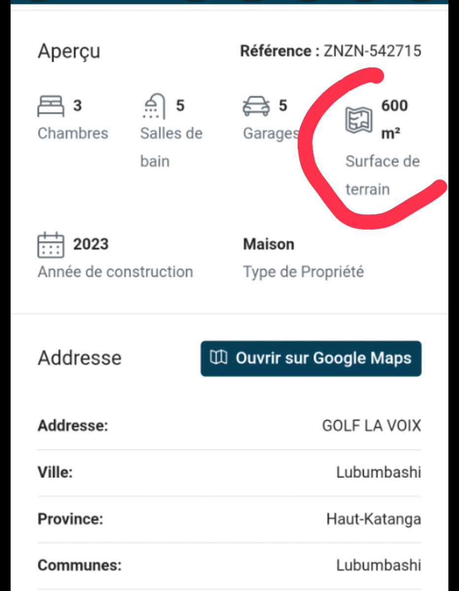 chauffeur243's tweet photo. Si c'est votre parcelle, pourquoi vous donnez un prix différent de celui qui est mis en ligne depuis le mois de Mars ?
Admettons que vous avez baissé le prix mais la dimension, vous ne pouvez pas quand vous tromper.
22/40 =880 m² et pourtant l'agence renseigne que la parcelle a une dimension de 600m²

N'avez-vous pas ramassé les photos sur internet pour venir nous impressionner ?
J'ai moi-même contacté l'agence et il m'a été confirmé que la parcelle est fixée à 250.000 dollars et a une dimension de 20 sur 30.

Si c'est réellement votre parcelle, pouvez-vous nous faire d'autres photos en dehors de celles qui sont mises en ligne par l'agence de vente que vous avez aussi publiées ?
Pourquoi les mêmes photos ?
A l'attention de Madame @ebadjara
😂😂😂😜😜😜😜😜😜😜😜😜😜