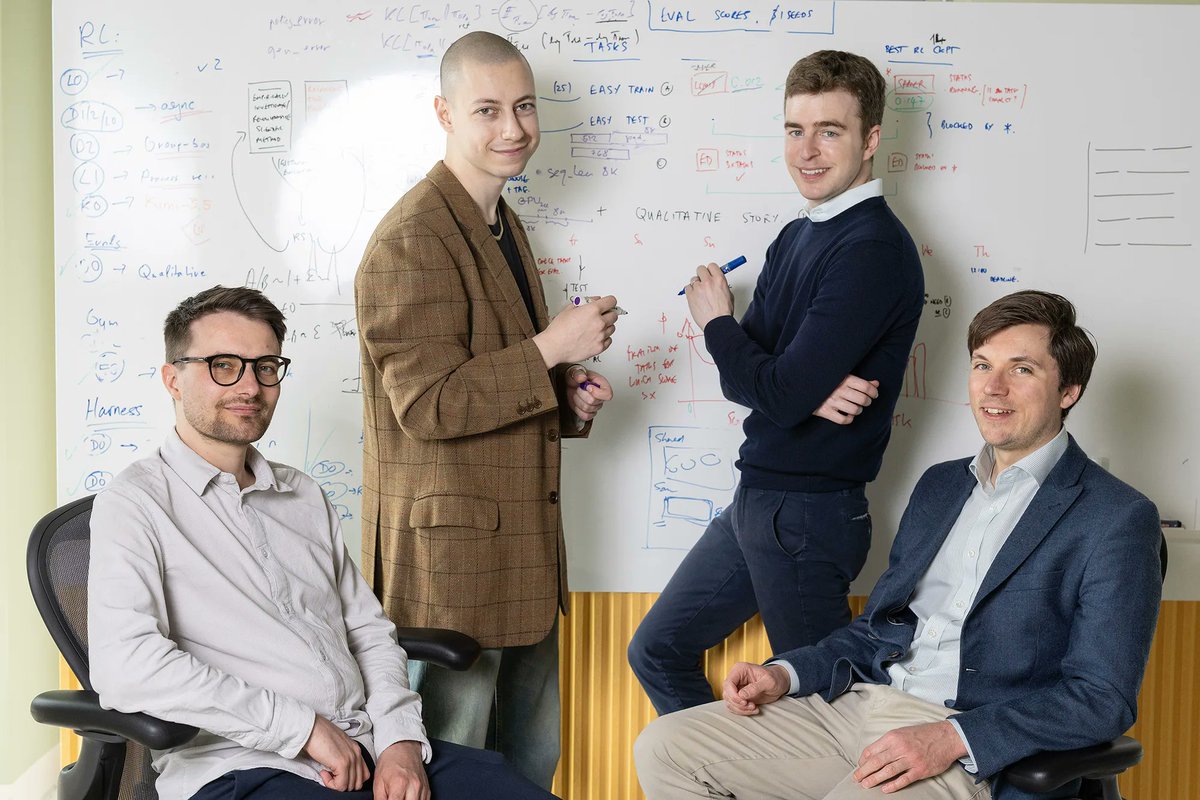 SebJohnsonUK's tweet photo. An ex-Google DeepMind team has just raised $50m to build a new AI lab in London! 🇬🇧

@inherent_labs, founded by @edwardfhughes, @kallyaleksiev, @LouisKirschAI and @TantumSCollins is building self-improving AI.

Its AI system - named Faraday named after the famous scientist - allows humans and self-improving AI to work together and tackle what it says are some of the hardest problems in science.

It has just come out of stealth with a $50m round led by @dannyrimer and @GeorgiaS_IV  @IndexVentures.

The team have worked across Google DeepMind, Microsoft and The White House, and @matthewclifford is an advisor.

@mhbergen has covered the round in an article in Bloomberg that talks about the rise of recursive self-improvement and the companies (like Inherent and Recursive) trying to solve it, which is a GREAT READ.

London is becoming of the densest AI hubs in the world and it is GREAT TO SEE