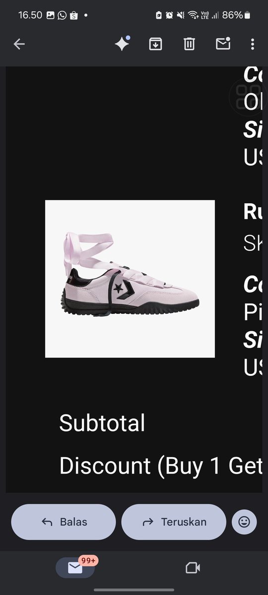 millarbuy's tweet photo. wts sepatu converse run star pink black 
📍dom bandar lampung 
🛼 uk 37/ US W6
💵 800k
🍊🍏 bisa co di 2 platform ini yh
👉 kondisi masih baru ga pernah dipake samsek aka baru sampe
alasan dijual mau keep 1 sepatu aja, beli pas buy 1 get 1 tgl 27 

tags.wtbconversebuy1get1runstar https://t.co/AGMAkX0fiU