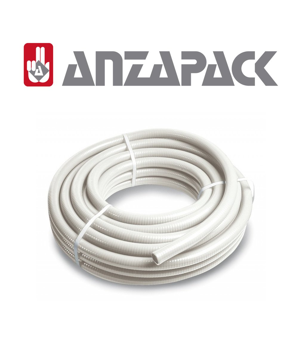 anzapack's tweet photo. Tubería flexible en PVC Blanco para todo tipo de instalaciones y adaptable a toda la racorería del mercado.
Fácil de cortar e instalar, con adherencia total con todo tipo de colas especiales para PVC. https://t.co/m0MHI9fZrT