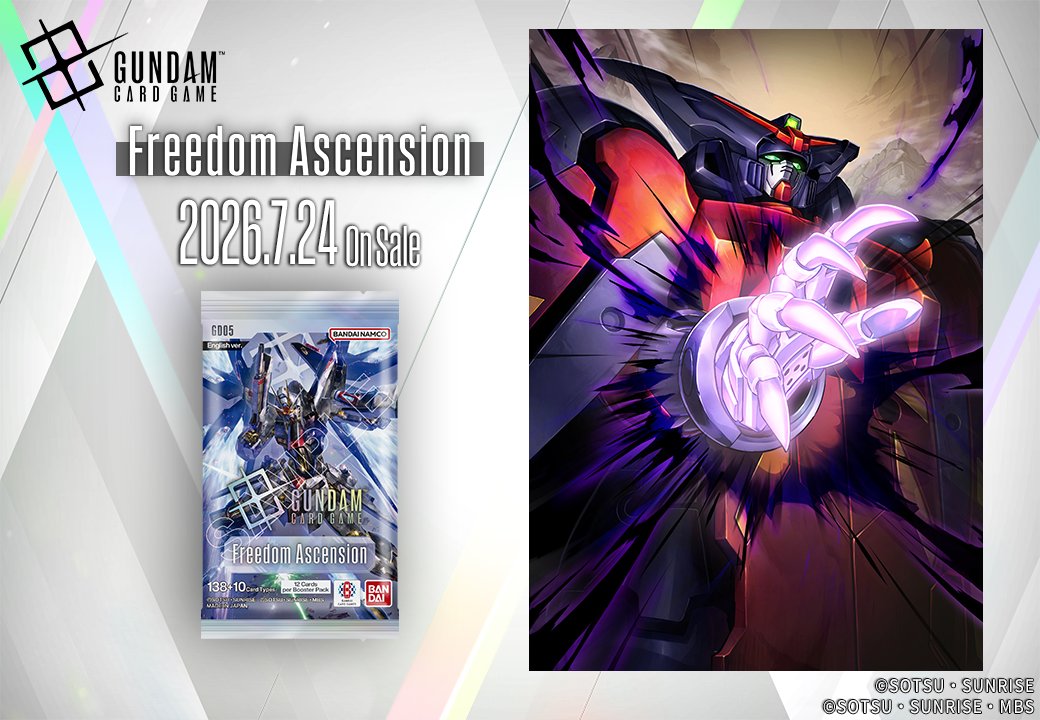 GUNDAM_GCG_ENG's tweet photo. [Booster Pack GD05 Card Showcase]

Introducing Darkness Finger!

Included in the Freedom Ascension [GD05] booster pack which releases July 24!

▽Product Info
https://t.co/ZdsjNN1fWK 

#GCG
#GundamCardGame
#GGundam https://t.co/UjHAjloVeP