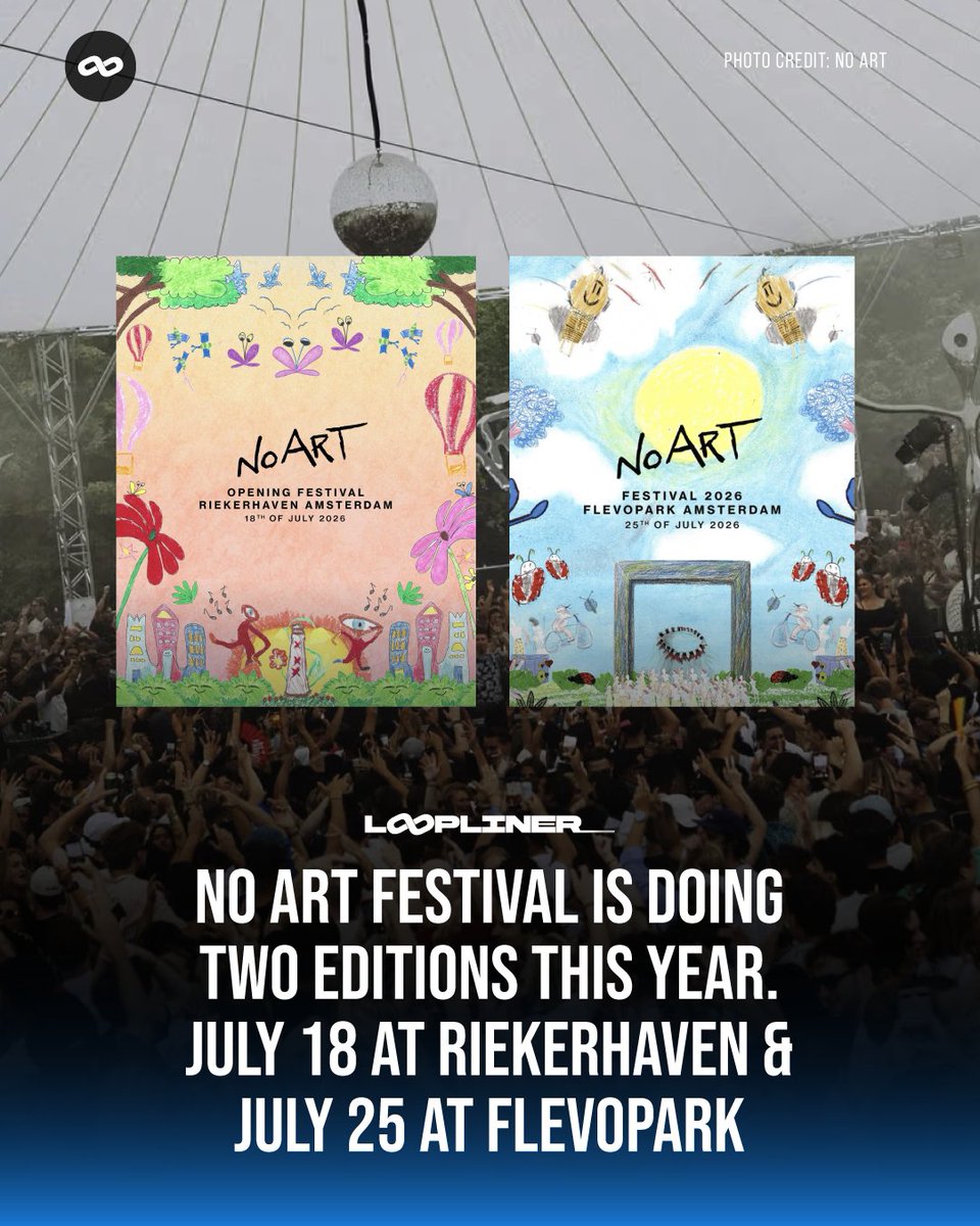 loopliner's tweet photo. No Art Festival (@noartmusic). Two weekends. Two Amsterdam locations. Mochakk, Seth Troxler, ANOTR, Rufus Du Sol, The Martinez Brothers, Mau P. Both already sold out.

Waiting list at https://t.co/pxuF1WKYCC

Read More at #Loopliner https://t.co/NS851WDJzd