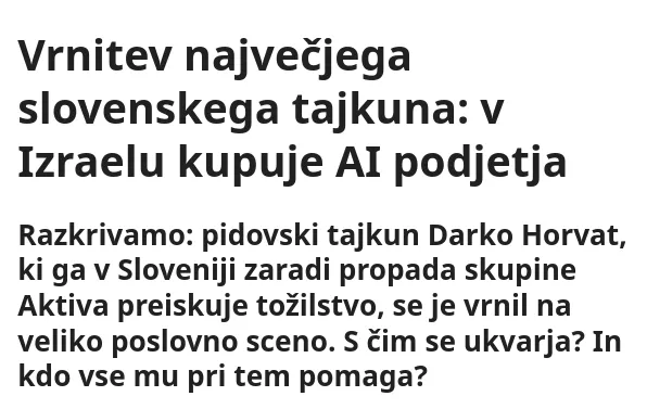 Virostatiq's tweet photo. Franci Matoz torej prevzema notranje zadeve, javno upravo in digitalizacijo. Digitalizacijo? Na digitalizacijskem področju se druži z Darkom Horvatom. Ta pa v Izraelu kupuje "AI podjetja". >> https://t.co/U1cPQYpaBw