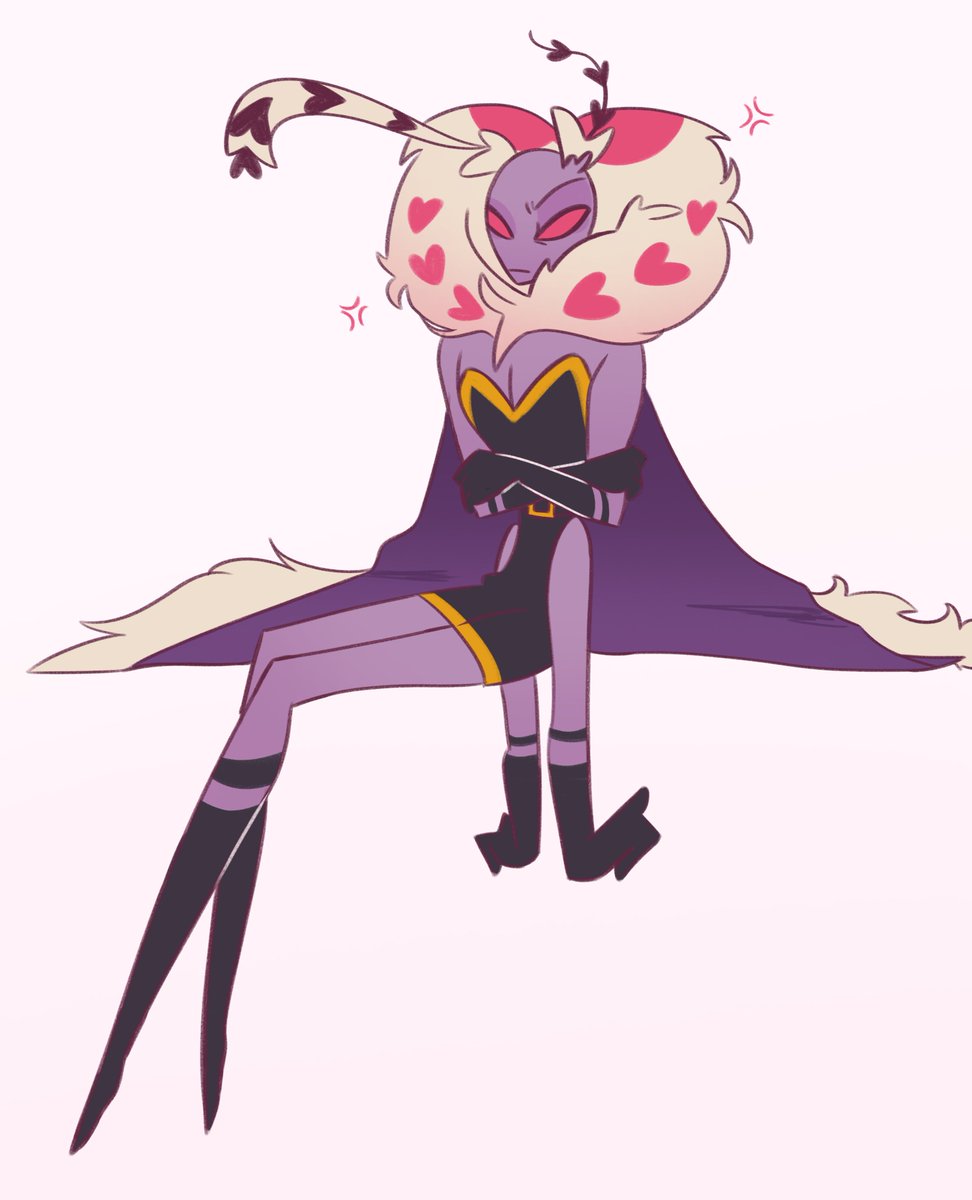 PriccDummy's tweet photo. #HazbinHotelArt 

I'll disappear for a bit after this. Started as a doodle to get into the mood of drawing but she kinda possessed me so I finished it. Goodnight https://t.co/QRfONk9di1