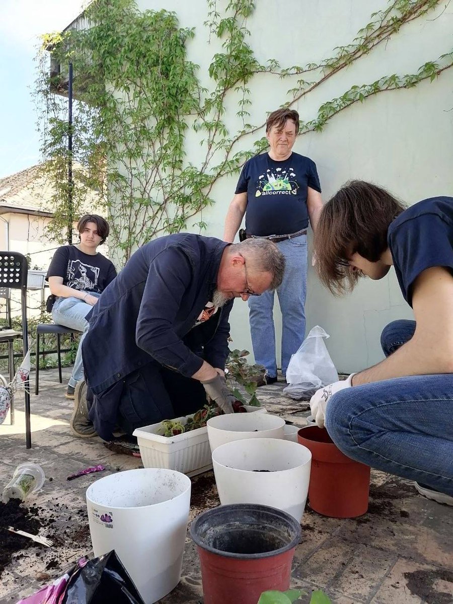 allcorrect's tweet photo. 🌸 What makes a team event truly memorable? Good weather, great company, and a terrace full of fresh flowers.

Our annual barbecue (roštilj) brought everyone together again in the Serbian office: origami, BBQ, gardening, family time, and even a few four-legged guests. Now our terrace is greener than ever—and morning coffee there feels even better.

It turned out to be such a lovely day, and we’d definitely recommend making time for nature too—the nights are getting shorter, and the days warmer and longer.

#Allcorrect #TeamLife #OfficeCulture #WorkLifeBalance #Serbia #TeamEvent #CompanyCulture #Community