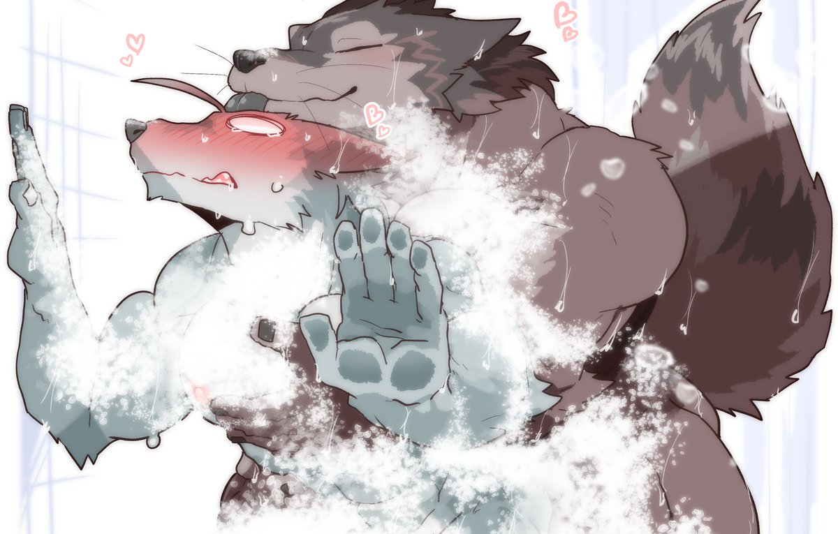 ClawLion's tweet photo. 🧼 wash 🐺 https://t.co/3gulure9BZ