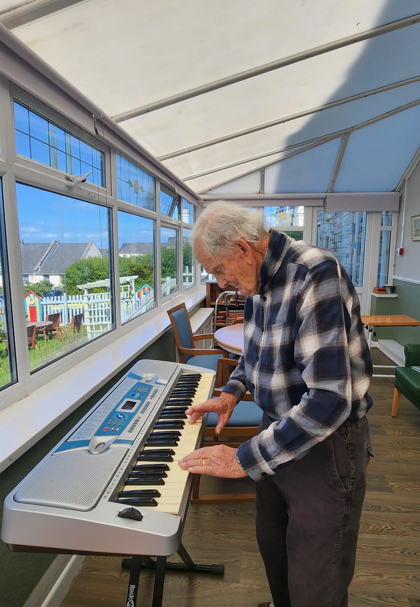 EdenmoreNH's tweet photo. There’s something so special about the way music can make us feel grounded or connected. A familiar song, the sound of an instrument, a shared dance or simply  listening can create moments of comfort, joy and connection that words sometimes can’t. 
#ilfracombe #northdevoncarehome https://t.co/Umr9tflFNf