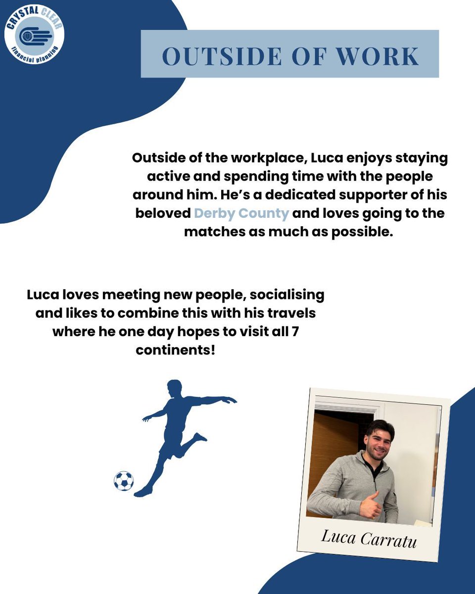PlanningCrystal's tweet photo. Meet the CCFPL Team💎
Say hello to Luca, Administration Apprentice👋🏼

#meettheteam #team #derby https://t.co/Okk7pnrXp6