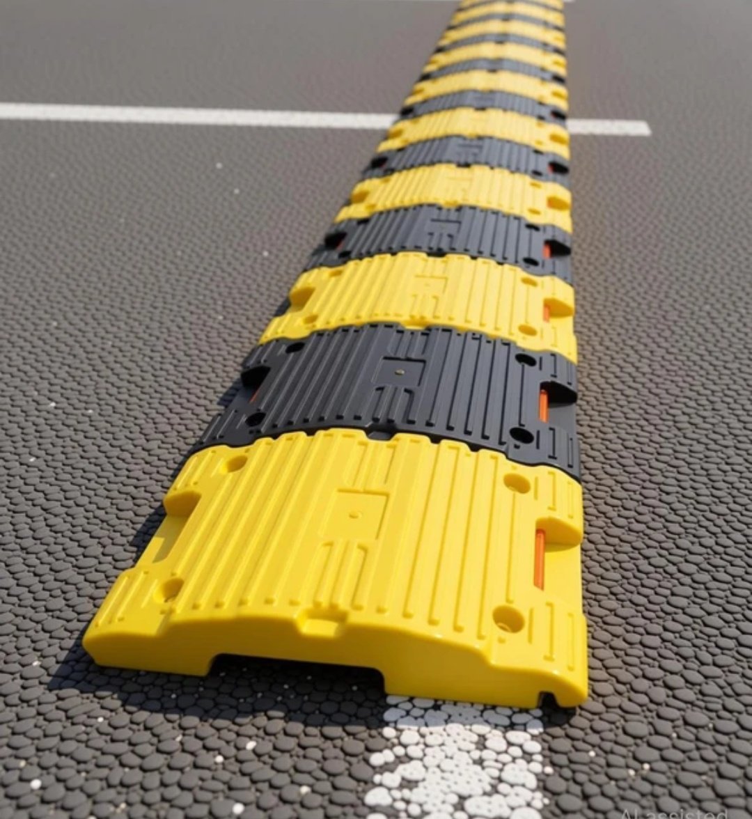 Deexshitpost's tweet photo. I miss the time when we used to have longer, flatter speed breakers. What's this fuckery? https://t.co/UimVROfp8N