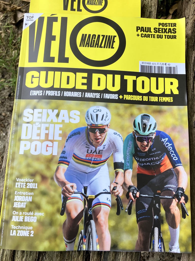 epizzardini's tweet photo. Le cyclisme en excès de vitesse ? Quelles solutions pour ralentir et sécuriser ce sport dans le futur ? C'est dans Vélo Magazine "spécial guide du Tour". https://t.co/NvJEaUEmy5