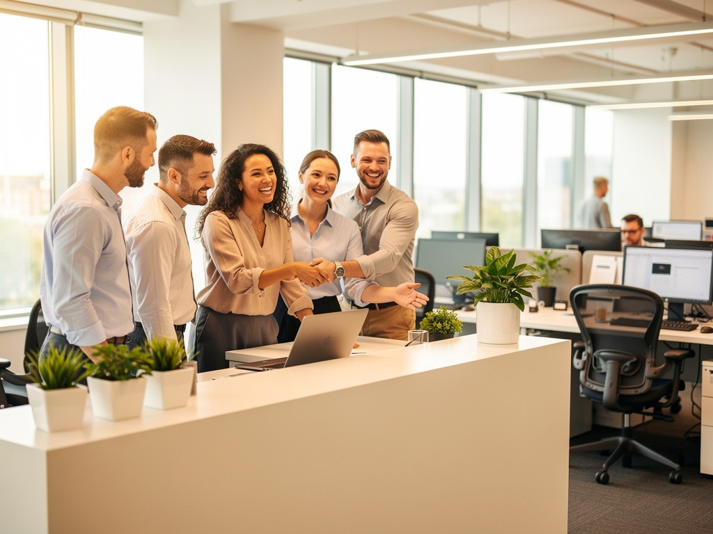 revlearning's tweet photo. Reception stars lift every workplace. Who makes your team's first impression count? #CustomerService #Teamwork #CommunicationSkills https://t.co/Xc7lQyE2i7