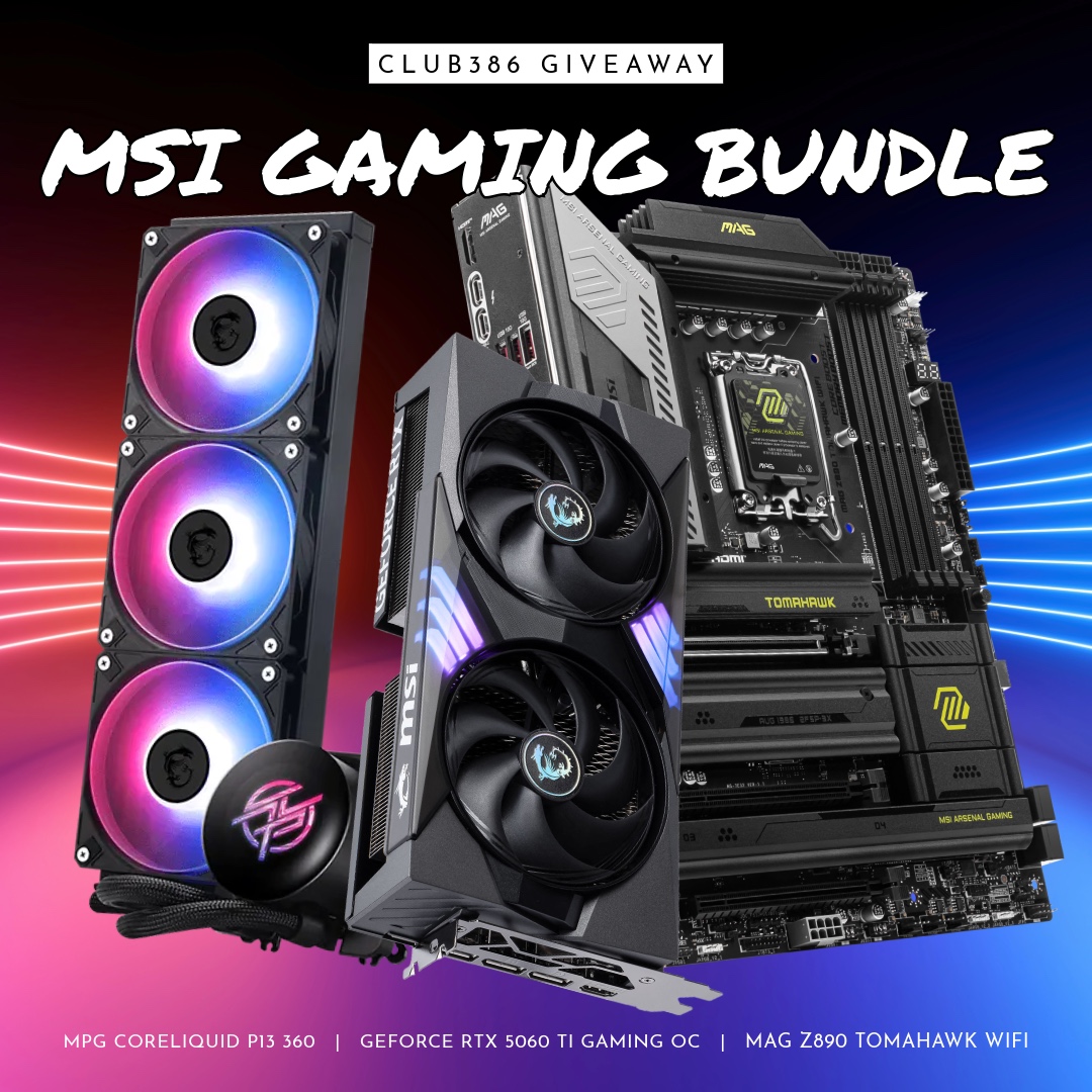theclub386's tweet photo. 📢 WIN AN @MSI__UK PC GAMING BUNDLE 📢

1⃣ GeForce RTX 5060 Ti 16GB Gaming OC
2⃣ MAG Z890 Tomahawk WiFi
3⃣ MPG CoreLiquid P13 360

Get your entries in here 👇
https://t.co/lvKQA4RdV3

Competition open to UK &amp; EU residents, ends June 30 at 23:59 BST. https://t.co/Xfu89Ygv7J