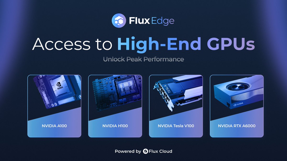 runonflux_edge's tweet photo. FluxEdge is nearing full GPU capacity.

Demand for decentralized AI compute is accelerating, and we’re expanding.

If you have idle NVIDIA 30, 40, or 50 series GPUs, put them to work through FluxCore and help power AI, ML, rendering, and high-performance compute workloads. https://t.co/b64N02Dh4C