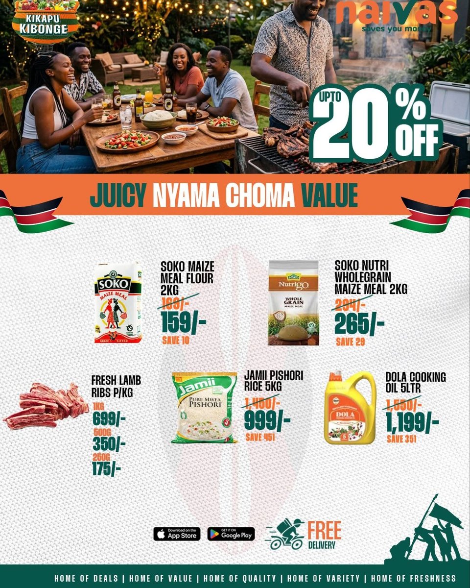 Ireenah_'s tweet photo. Naivas Game On imefanya shopping ya watch party kuwa simple sana.
Kuna sausages, sauces na pastries za kufanya nyumba ikuwe lively bila kutumia pesa mingi sana.
Deals ziko ready kwa kila customer mwenye anajua value.
#BebaValueTele. https://t.co/O0Sr9P1Rzv
